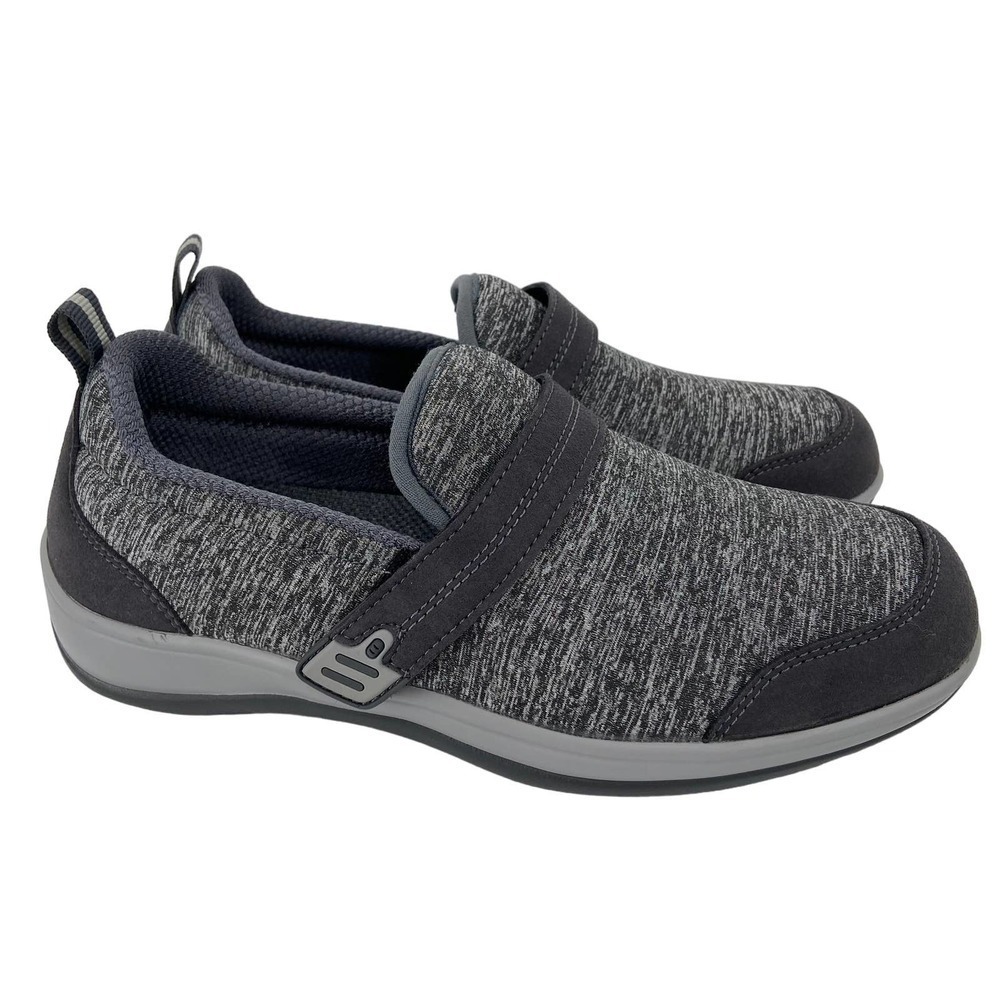 OrthoFeet Quincy Stretch Shoes Sneakers Comfort Casual Gray Women's Size 6.5‎